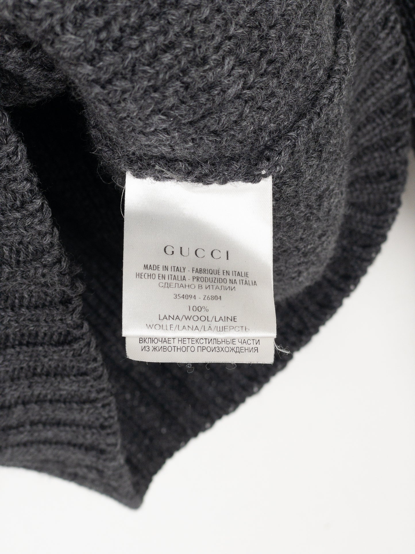 Gucci by Tom Ford 2000s Heavyweight Knit Mock Neck Sweater