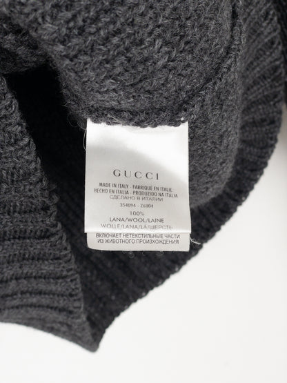 Gucci by Tom Ford 2000s Heavyweight Knit Mock Neck Sweater