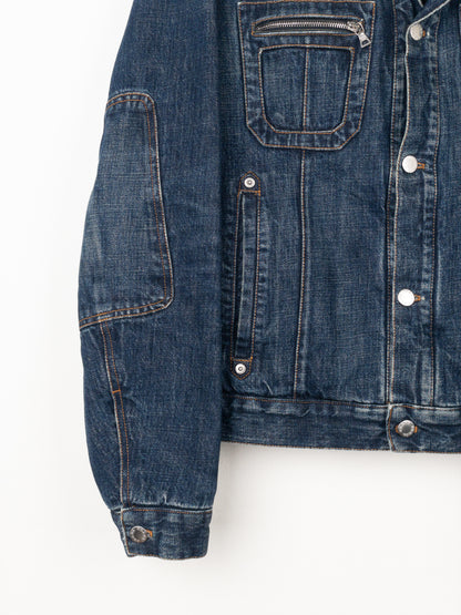 Prada AW05 Lined Denim Trucker Jacket