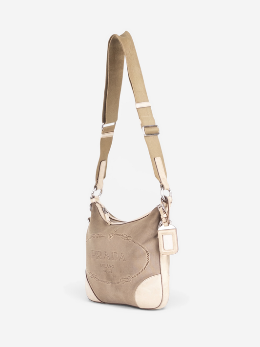 Prada 2000s Jacquard Canvas Crossbody Bag – photo 4
