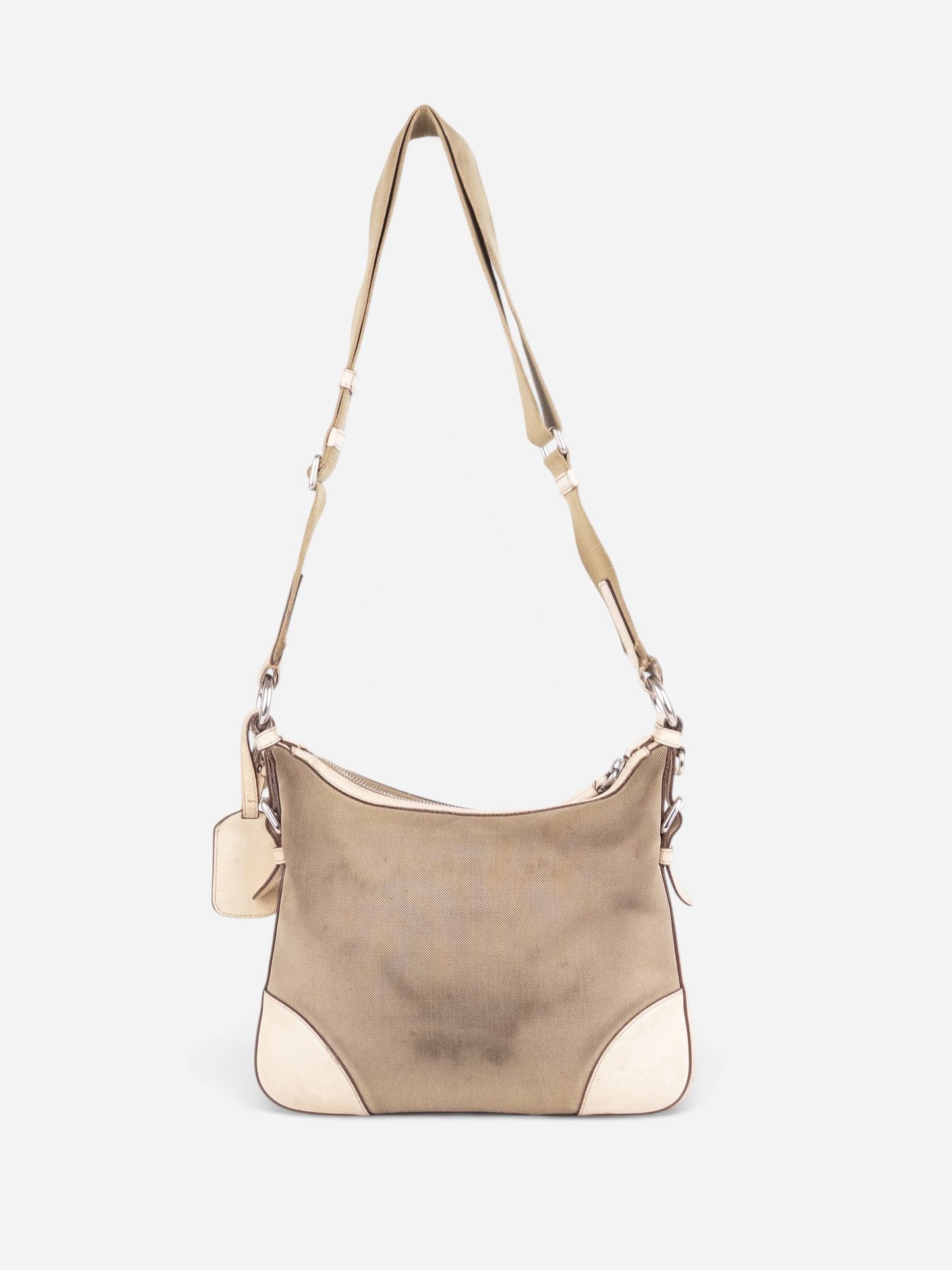 Prada 2000s Jacquard Canvas Crossbody Bag