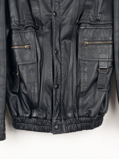 Yves Saint Laurent Leather Flight Bomber Jacket