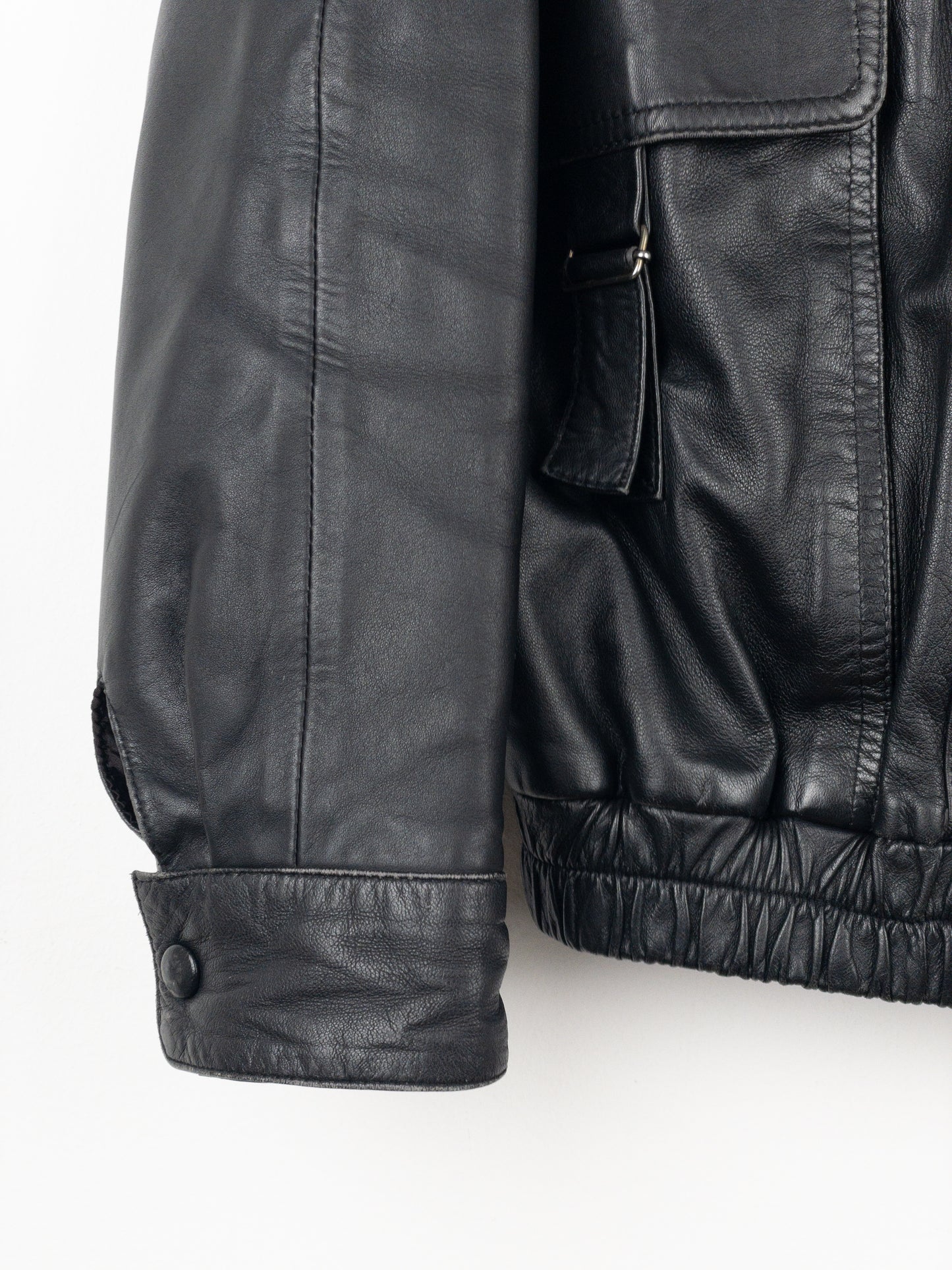 Yves Saint Laurent Leather Flight Bomber Jacket