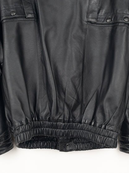 Yves Saint Laurent Leather Flight Bomber Jacket