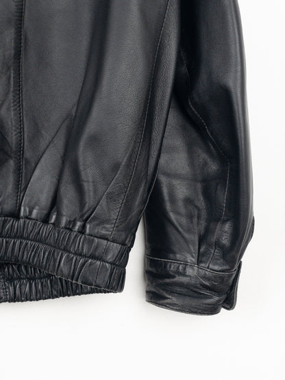 Yves Saint Laurent Leather Flight Bomber Jacket