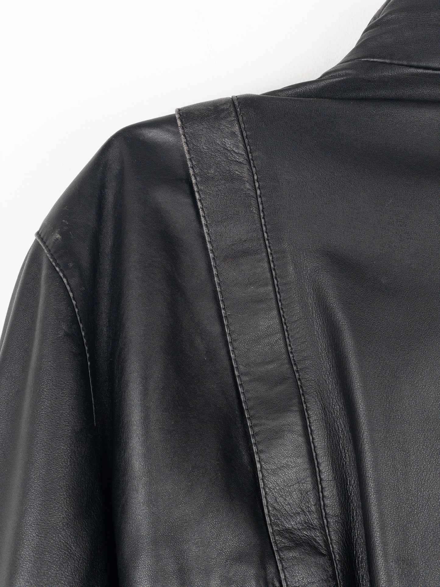 Yves Saint Laurent Leather Flight Bomber Jacket