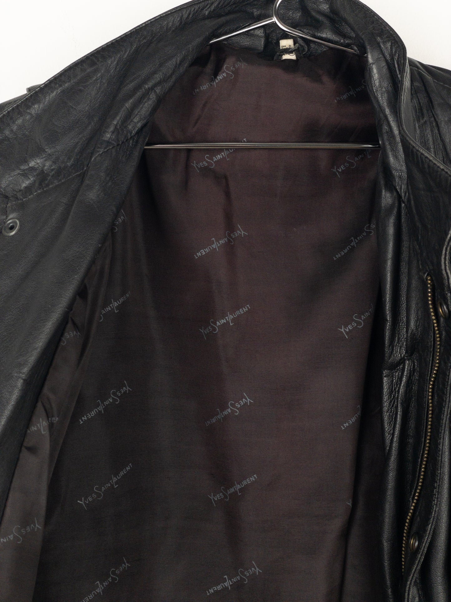 Yves Saint Laurent Leather Flight Bomber Jacket