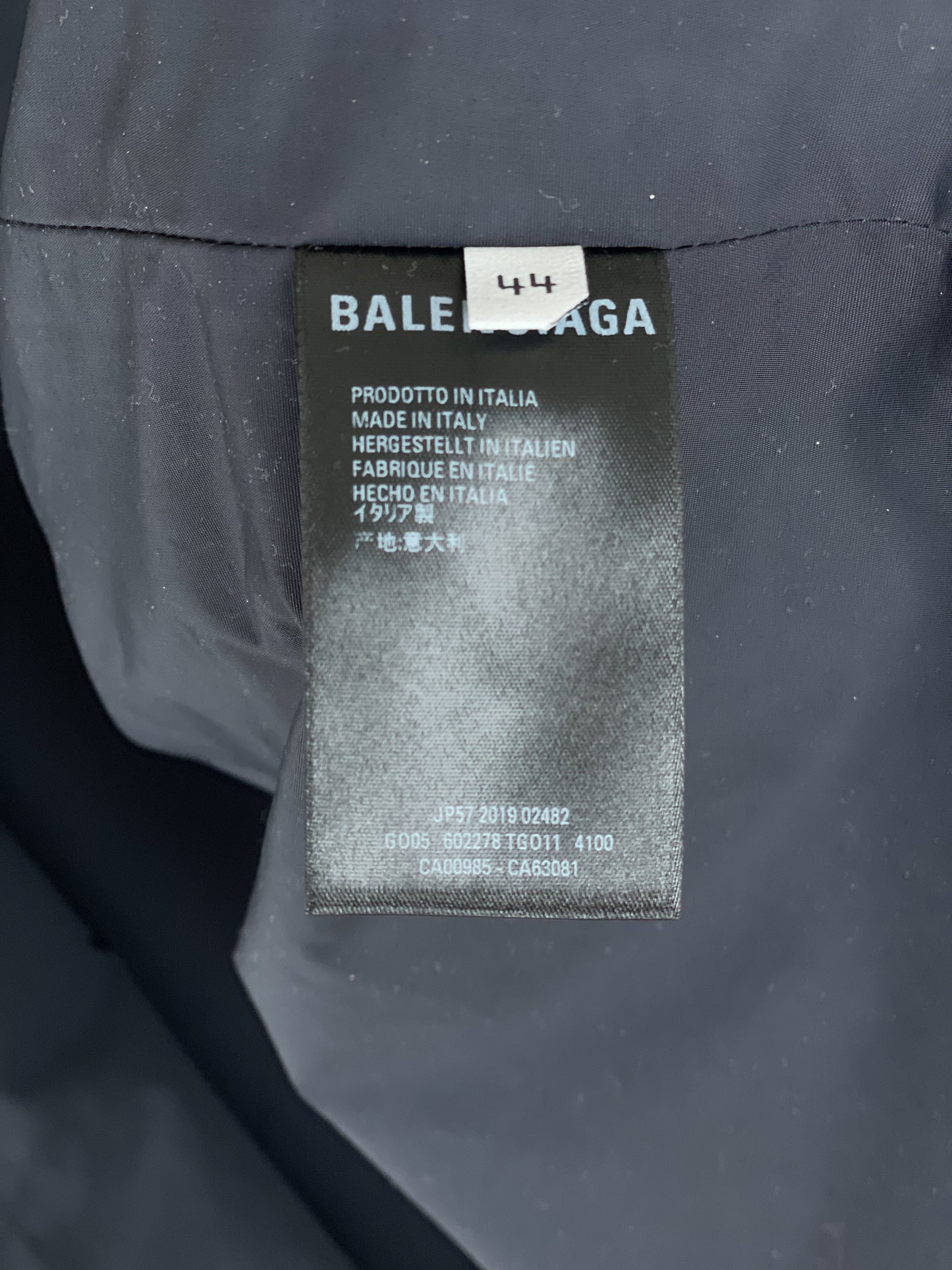 Balenciaga SS18 Oversize Double Sleeve Logo Windbreaker Jacket