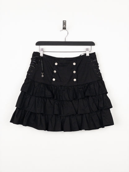 Dior by Galliano SS02 Ruffle Lace Up Skirt