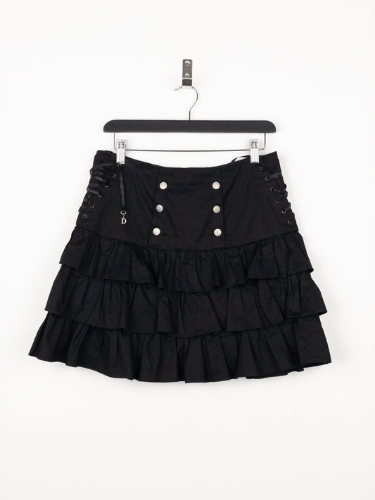 Dior by Galliano SS02 Ruffle Lace Up Skirt