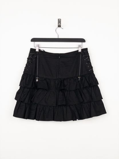 Dior by Galliano SS02 Ruffle Lace Up Skirt