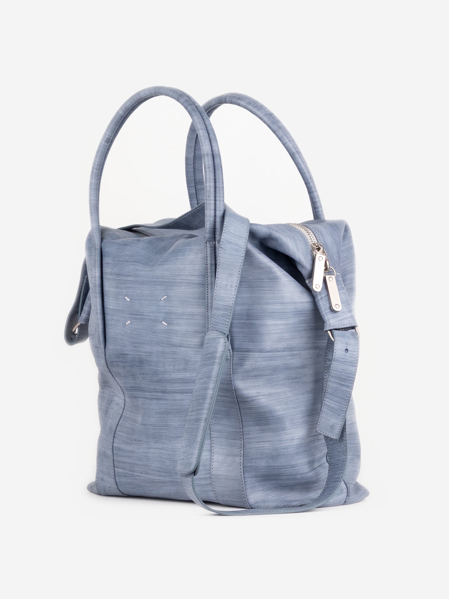 Maison Margiela SS14 Leather Crossbody `Sailor´ Weekend Duffle Bag