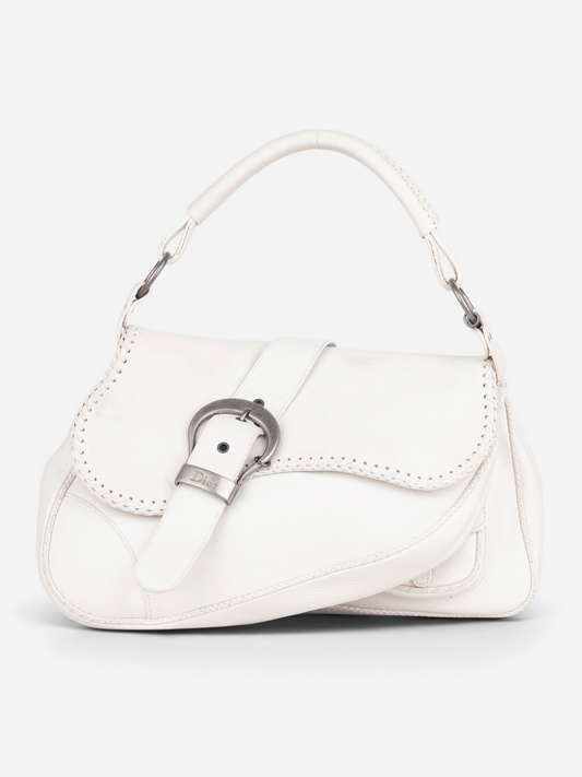 Dior by Galliano SS06 'Gaucho' Whipstitch Double Saddle Shoulder Bag