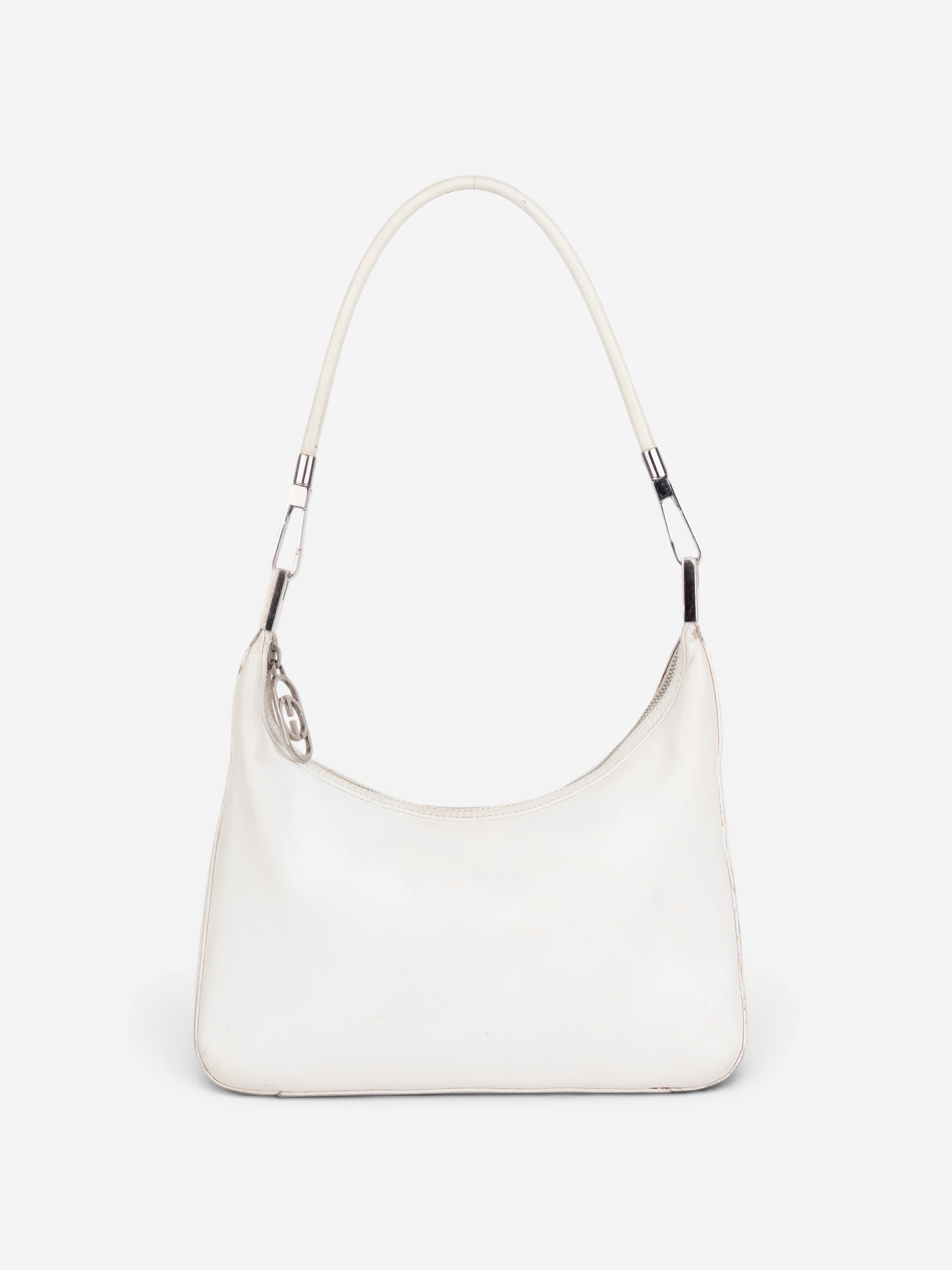 Gucci by Tom Ford 2000s Leather Metal Hobo Shoulder Bag