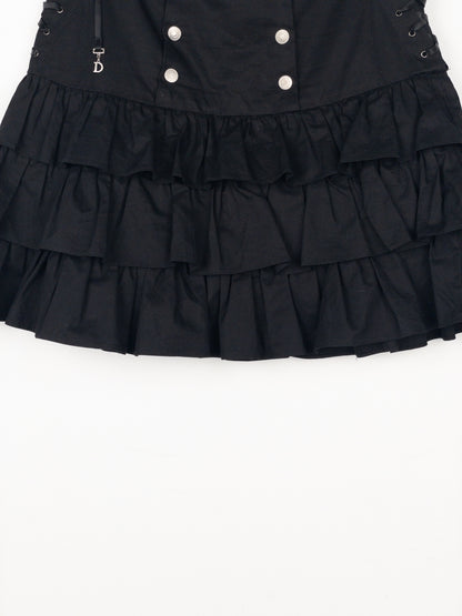 Dior by Galliano SS02 Ruffle Lace Up Skirt