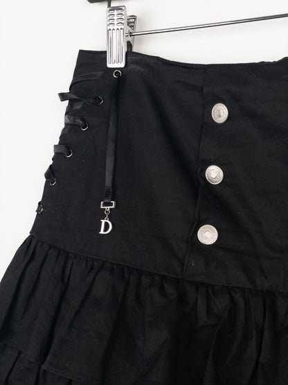 Dior by Galliano SS02 Ruffle Lace Up Skirt