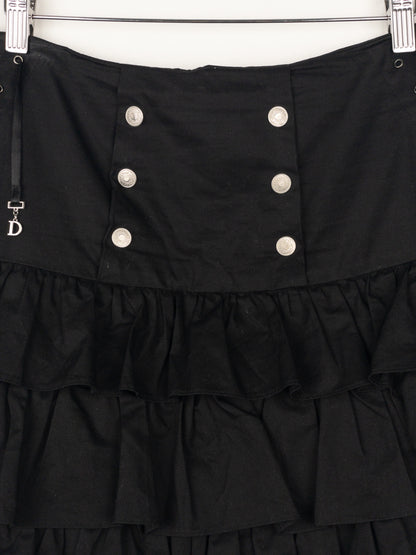 Dior by Galliano SS02 Ruffle Lace Up Skirt
