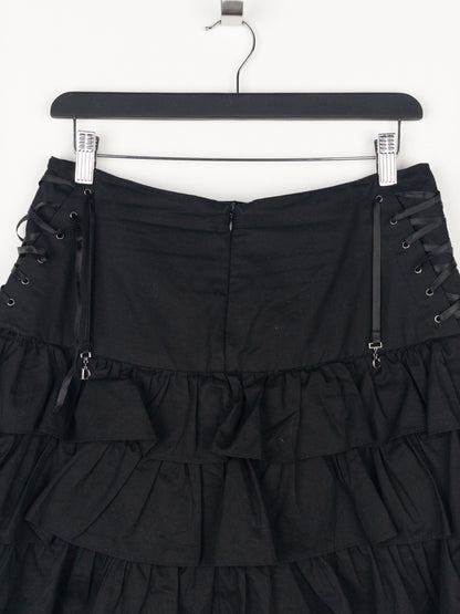 Dior by Galliano SS02 Ruffle Lace Up Skirt