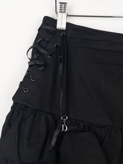Dior by Galliano SS02 Ruffle Lace Up Skirt
