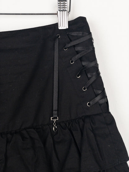 Dior by Galliano SS02 Ruffle Lace Up Skirt