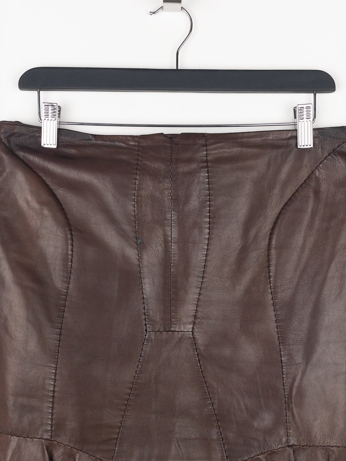 Yves Saint Laurent Rive Gauche by Tom Ford SS03 ‘Anatomic’ Leather Ruffle Mermaid Skirt – photo 4