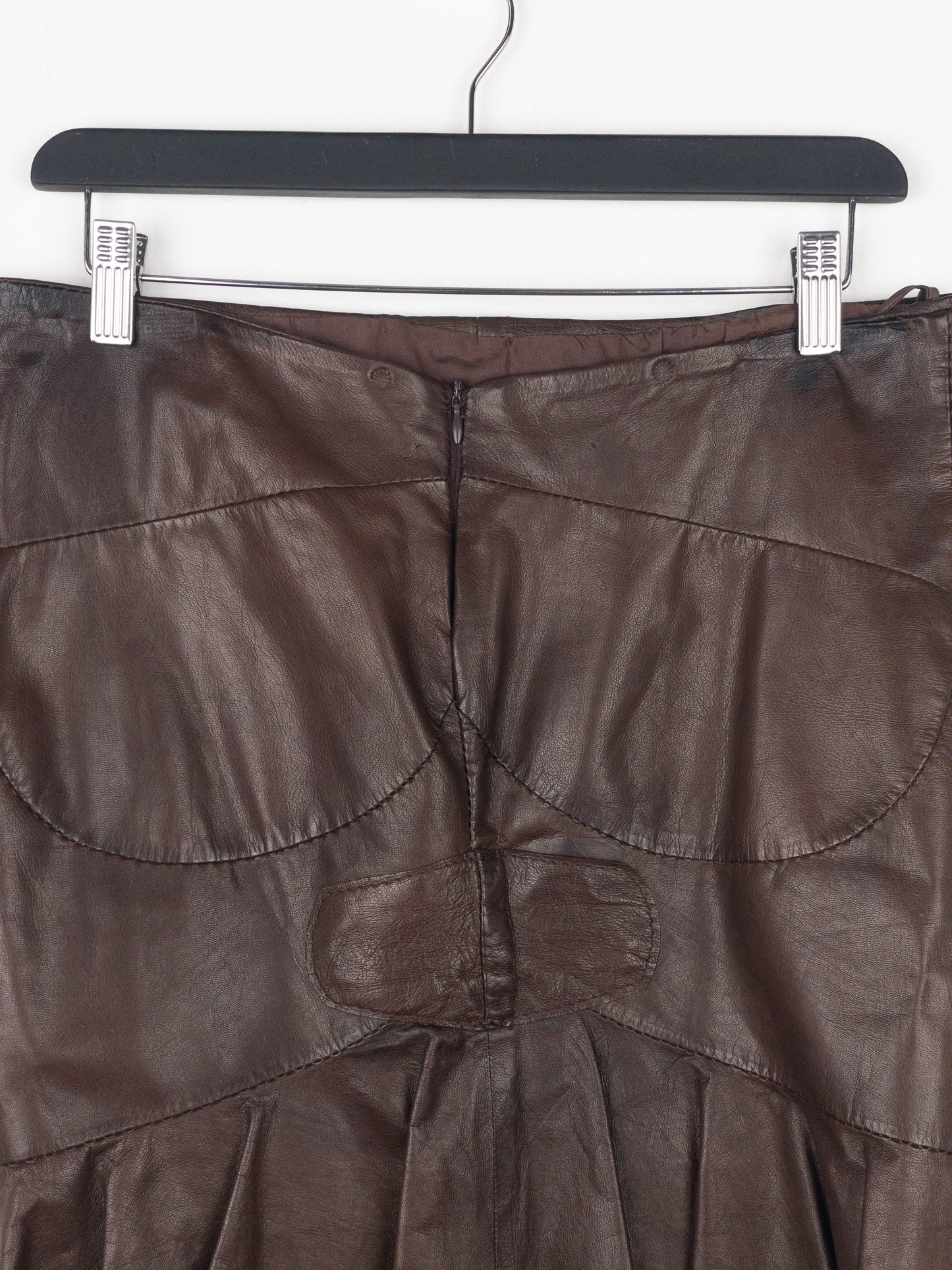 Yves Saint Laurent Rive Gauche by Tom Ford SS03 ‘Anatomic’ Leather Ruffle Mermaid Skirt