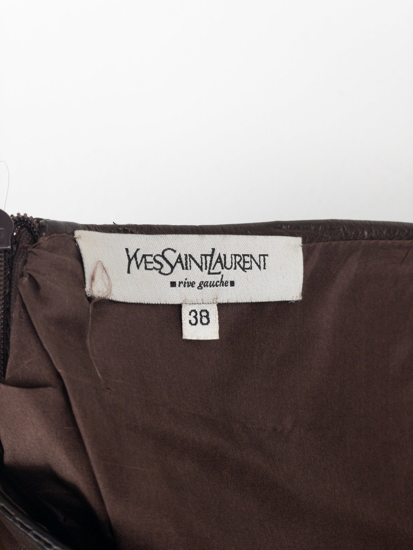 Yves Saint Laurent Rive Gauche by Tom Ford SS03 ‘Anatomic’ Leather Ruffle Mermaid Skirt