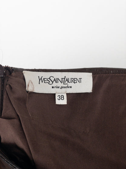 Yves Saint Laurent Rive Gauche by Tom Ford SS03 ‘Anatomic’ Leather Ruffle Mermaid Skirt