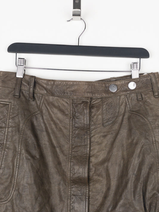 Dior by Galliano SS06 Leather Military Cargo Mini Skirt – photo 3