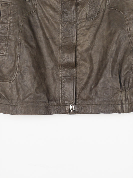 Dior by Galliano SS06 Leather Military Cargo Mini Skirt – photo 4
