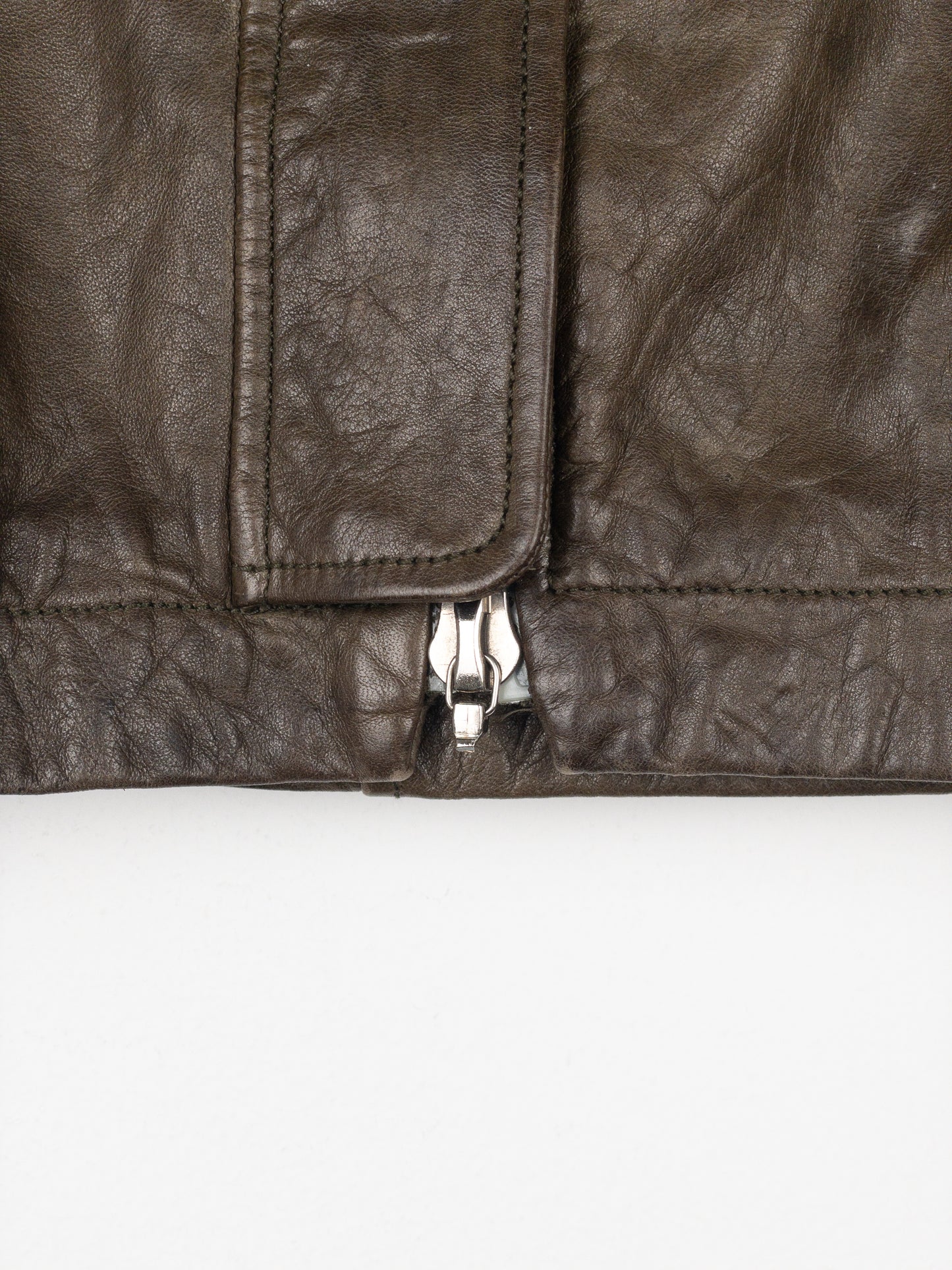 Dior by Galliano SS06 Leather Military Cargo Mini Skirt