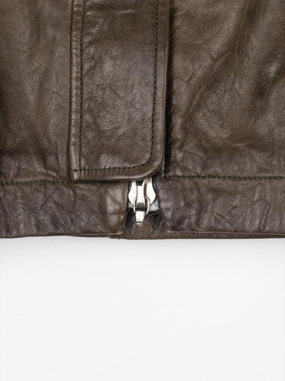 Dior by Galliano SS06 Leather Military Cargo Mini Skirt