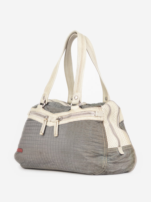 Prada 2000s Linea Rossa Quilted Sports Boston Shoulder Bag – photo 2