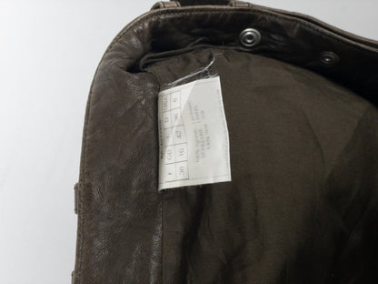 Dior by Galliano SS06 Leather Military Cargo Mini Skirt