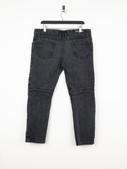 Balmain Biker Denim Jeans