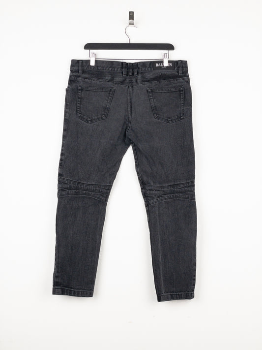Balmain Biker Denim Jeans