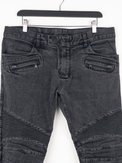 Balmain Biker Denim Jeans