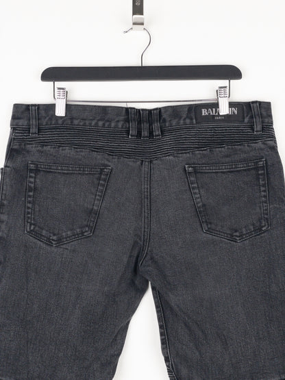 Balmain Biker Denim Jeans