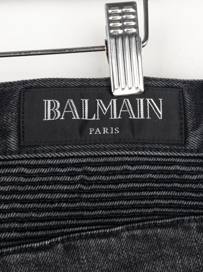 Balmain Biker Denim Jeans