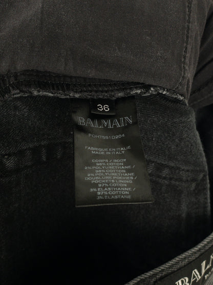 Balmain Biker Denim Jeans