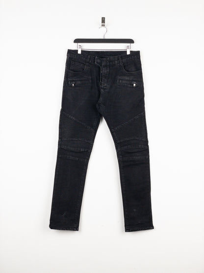 Balmain Biker Denim Jeans