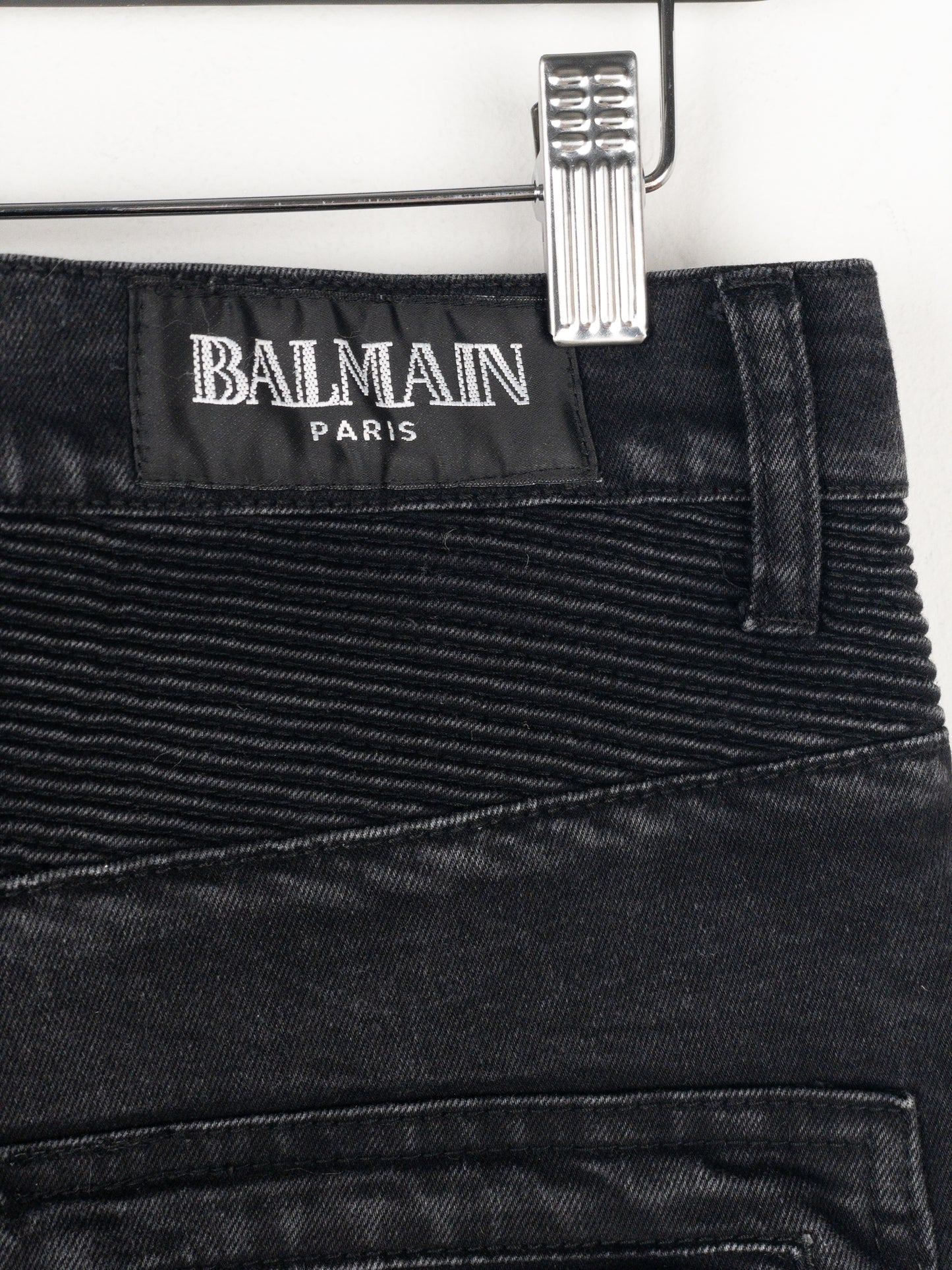 Balmain Biker Denim Jeans