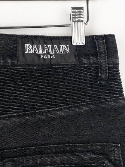 Balmain Biker Denim Jeans