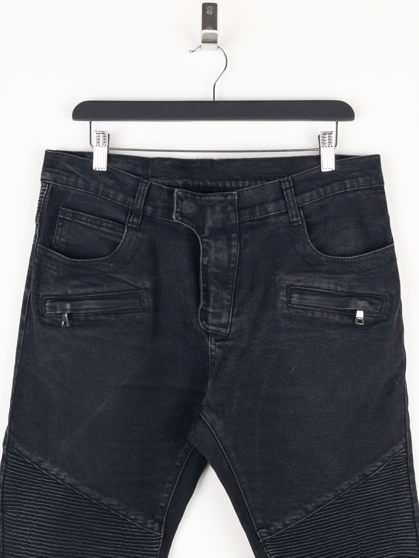 Balmain Biker Denim Jeans