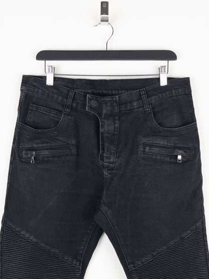 Balmain Biker Denim Jeans