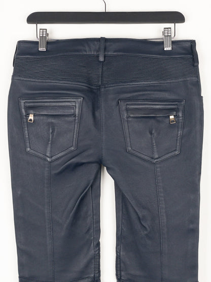 Balmain by Decarnin SS14 Leather Biker Pants