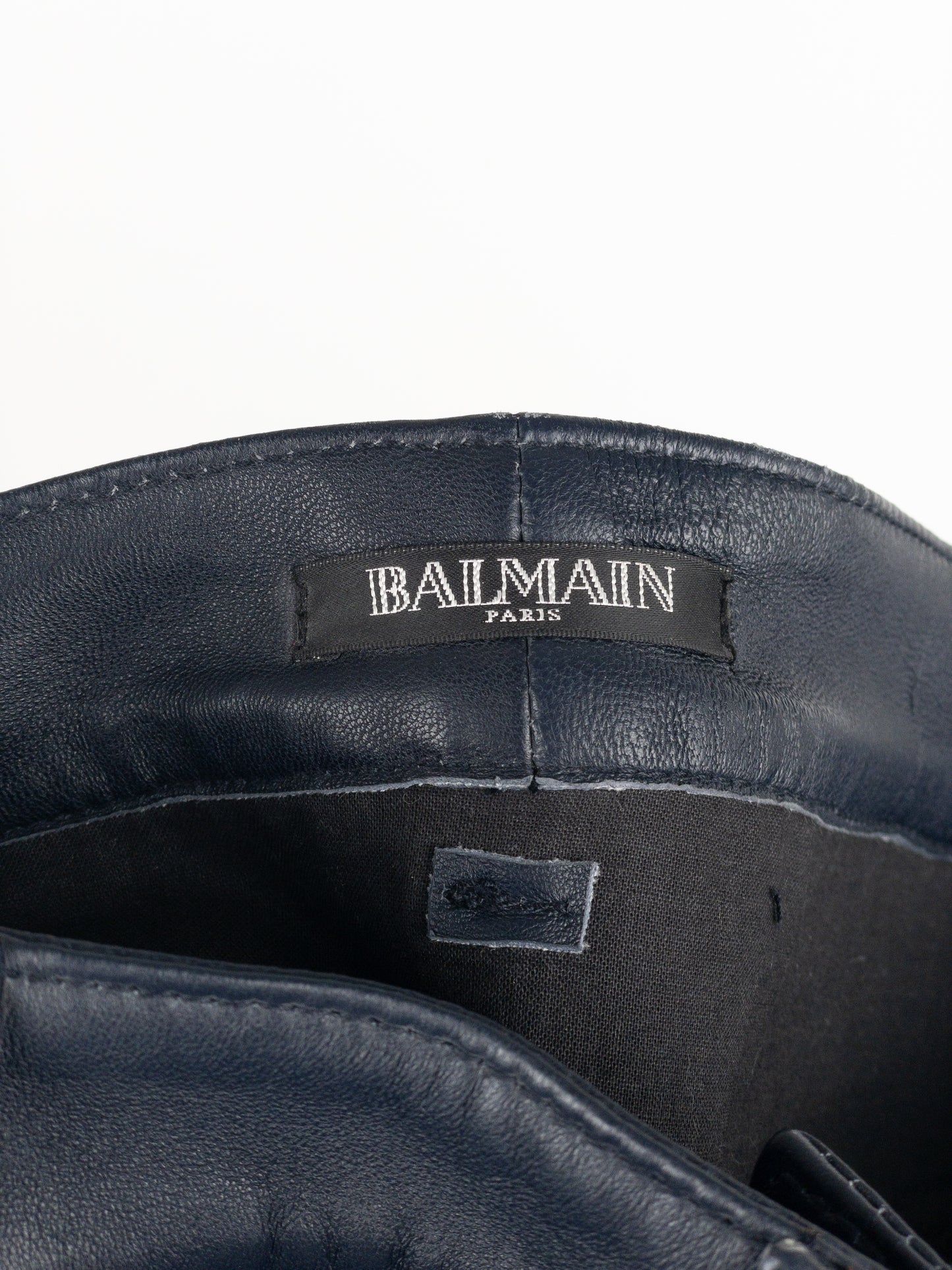Balmain by Decarnin SS14 Leather Biker Pants