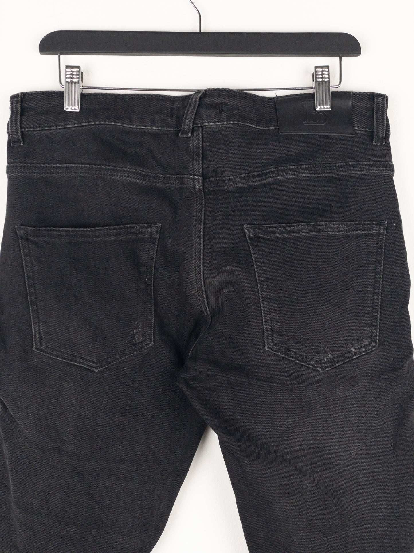 Balmain Dark Wash Biker Denim Jeans