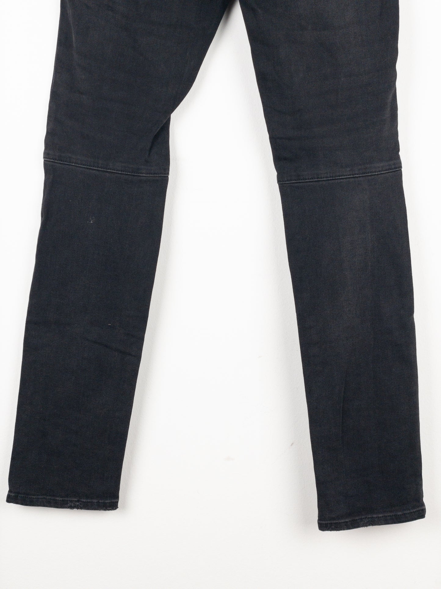 Balmain Dark Wash Biker Denim Jeans