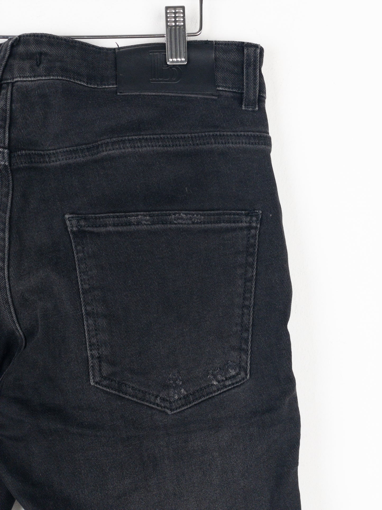 Balmain Dark Wash Biker Denim Jeans